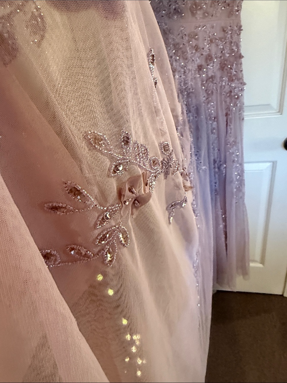 MAC DUGGAL
Pink Floral Embellished Cap Sleeve Gown - Picture 7 of 12
